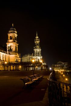 part of the beautiful Bruehl's Terrrace in Dresden