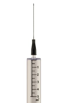 Syringe isolated in white