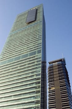 Skyscrapers in China, modern architecture in Shenzhen - business city in Guangdong province.