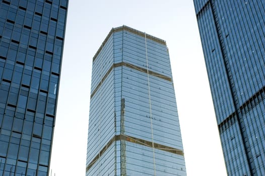 Skyscrapers in China, modern architecture in Shenzhen - business city in Guangdong province.