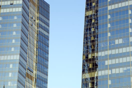 Skyscrapers in China, modern architecture in Shenzhen - business city in Guangdong province.