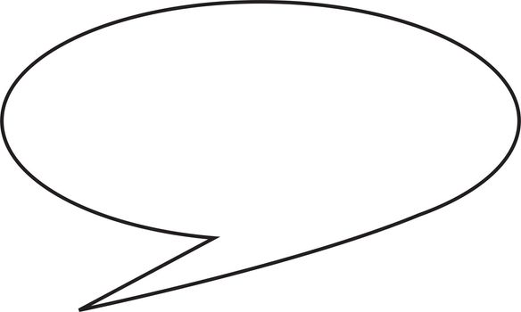 Thought or speech bubble. Could be used as a text space or in a comic strip