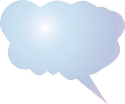 Thought or speech bubble. Could be used as a text space or in a comic strip