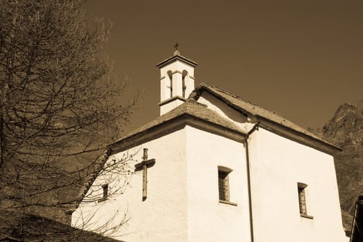 Low angle view of church