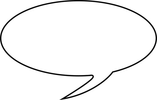 Thought or speech bubble. Could be used as a text space or in a comic strip
