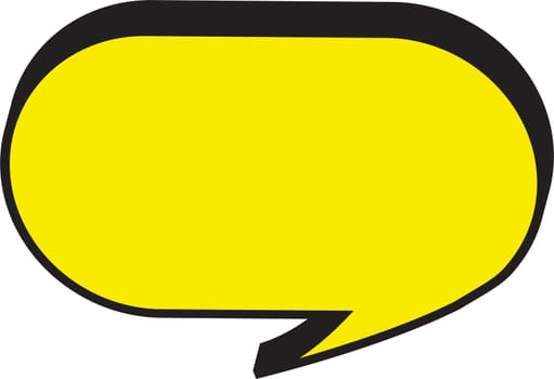 Thought or speech bubble. Could be used as a text space or in a comic strip