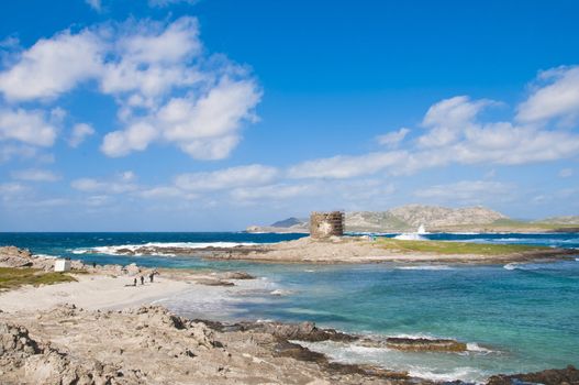 rocks on the beach of Stintino in Sardinia