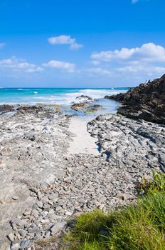 rocks on the beach of Stintino in Sardinia
