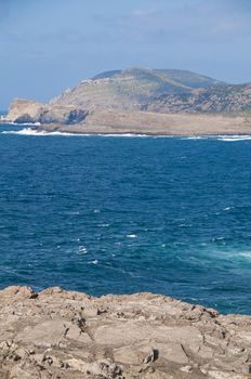 rocks on the beach of Stintino in Sardinia