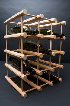 timber port wine bottles