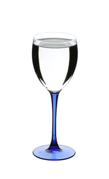 Glass with the water, isolated on a white background