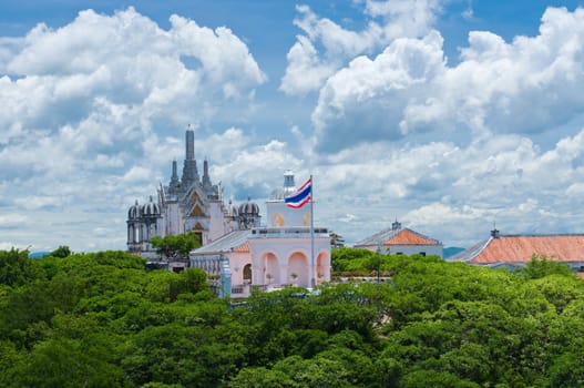 Thai temple on the hill