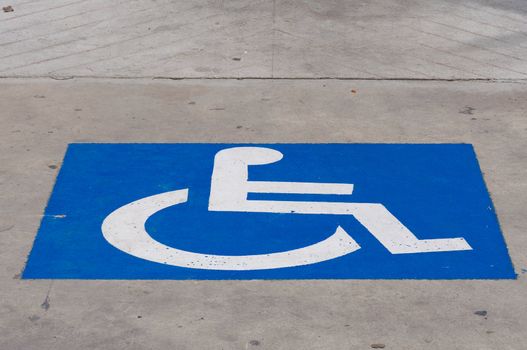 disable sign on the street