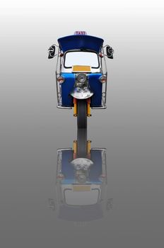 isolate Tuk Tuk tricycly