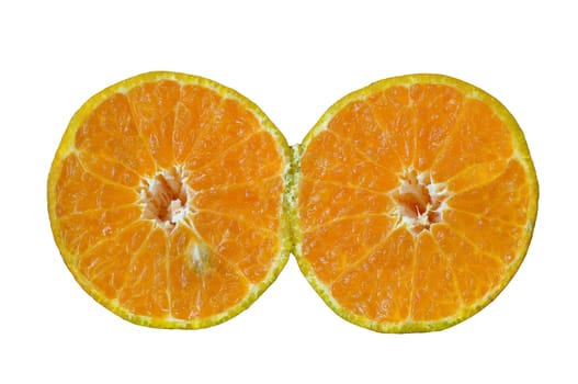 isolated orange on white background