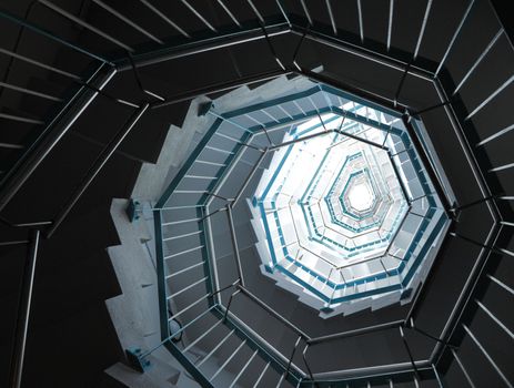 spiraling stairs