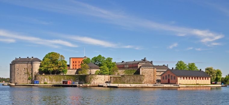 The old fortress in Vaxholm in the archipelago of Stockholm.