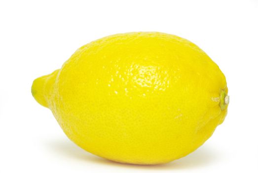 yellow fresh lemons isolated on a white