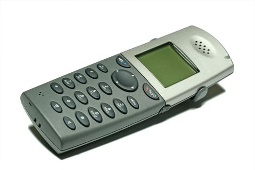 cordless phone on a white background