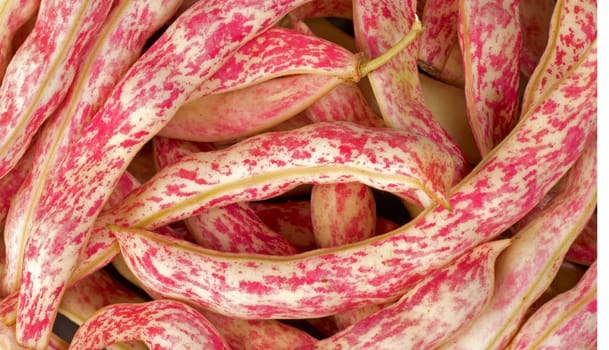 Food background, a heap of red kidney beans