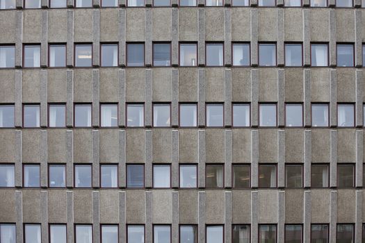 Several Windows on a worn building