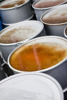 Rusty Oil Drums full frame
