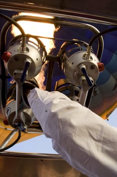 Balloon ride over The Nile Valley and The Valley Of The Kings at Luxor, Egypt