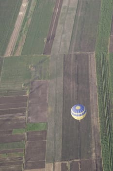 Balloon ride over The Nile Valley and The Valley Of The Kings at Luxor, Egypt