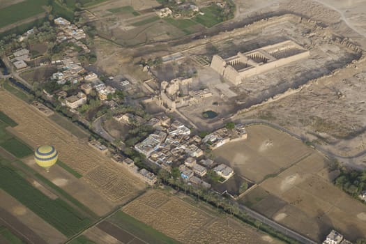 Balloon ride over The Nile Valley and The Valley Of The Kings at Luxor, Egypt