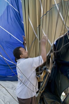 Balloon ride over The Nile Valley and The Valley Of The Kings at Luxor, Egypt