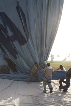 Balloon ride over The Nile Valley and The Valley Of The Kings at Luxor, Egypt