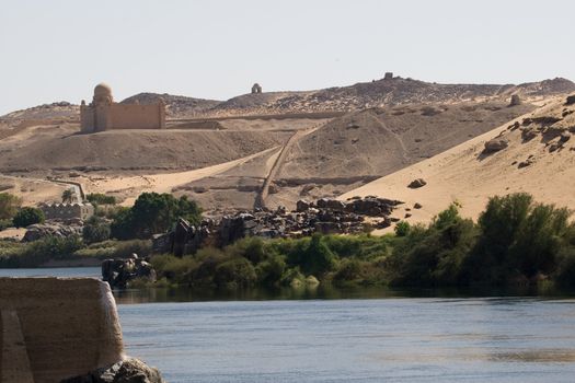 We take a closer look at life on Nile River on MAY 27, 2008, while having a felucca sailboat ride from Aswan to Elephantine Island and to a nubian village.