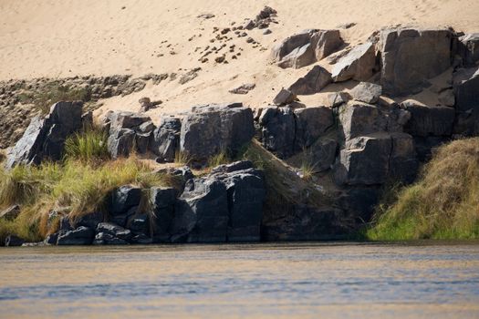 We take a closer look at life on Nile River on MAY 27, 2008, while having a felucca sailboat ride from Aswan to Elephantine Island and to a nubian village.