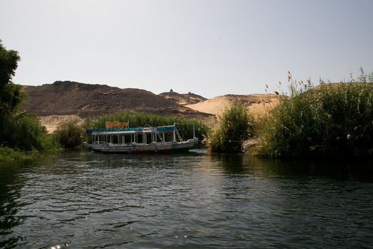 We take a closer look at life on Nile River on MAY 27, 2008, while having a felucca sailboat ride from Aswan to Elephantine Island and to a nubian village.