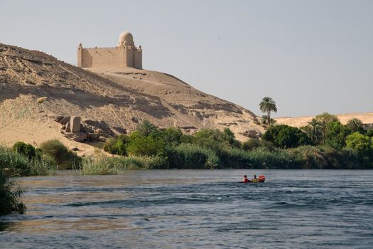 We take a closer look at life on Nile River on MAY 27, 2008, while having a felucca sailboat ride from Aswan to Elephantine Island and to a nubian village.