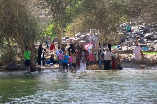 We take a closer look at life on Nile River on MAY 27, 2008, while having a felucca sailboat ride from Aswan to Elephantine Island and to a nubian village.