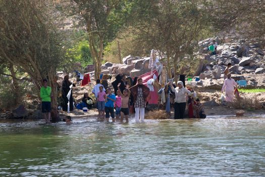 We take a closer look at life on Nile River on MAY 27, 2008, while having a felucca sailboat ride from Aswan to Elephantine Island and to a nubian village.