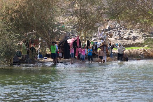 We take a closer look at life on Nile River on MAY 27, 2008, while having a felucca sailboat ride from Aswan to Elephantine Island and to a nubian village.