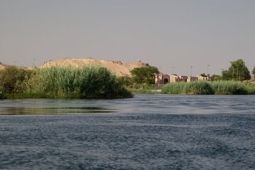 We take a closer look at life on Nile River on MAY 27, 2008, while having a felucca sailboat ride from Aswan to Elephantine Island and to a nubian village.