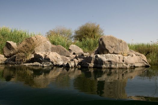 We take a closer look at life on Nile River on MAY 27, 2008, while having a felucca sailboat ride from Aswan to Elephantine Island and to a nubian village.