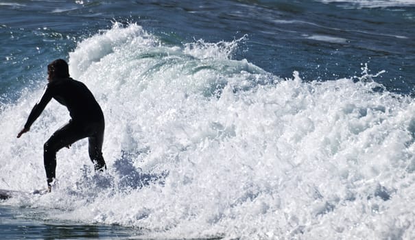 Surfing the waves is a very rare event in Malta