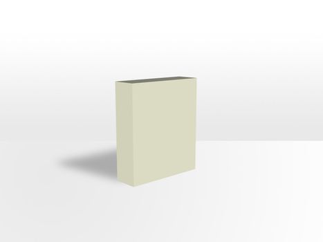 Blank box on a white background. Easily add your own graphics to the box. Room for text around.