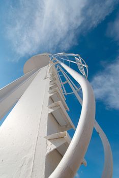 High rise structure of an iron lifeguard tower