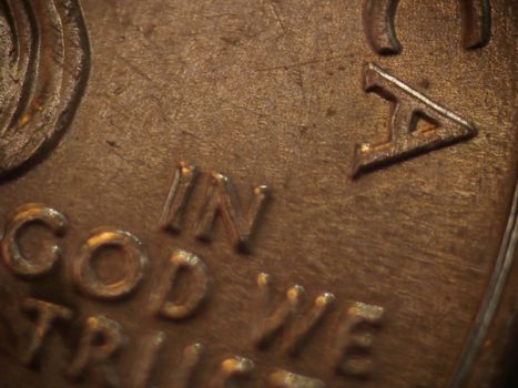 Closeup of a Quarter Dollar