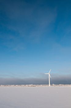 Shot of Windmill and blue sky, beauty in nature