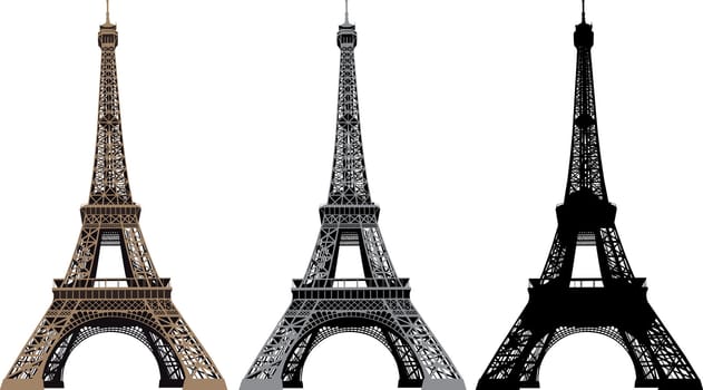 Illustration of Eiffel Tower in Paris, France