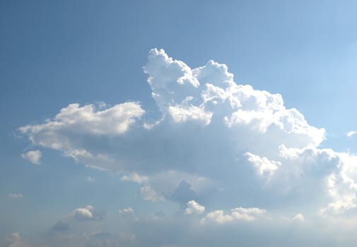 Blue sky with clouds background