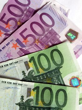 Euro banknotes money european currency