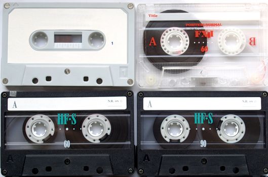 Magnetic audio tape cassette for music