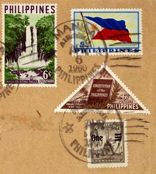 Range of Philippines postage stamps